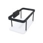 Nimco Kibo - Tablette, longueur 20 cm, plexiglas/noir Ki-14015-B-90