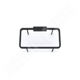 Nimco Kibo - Tablette, longueur 20 cm, plexiglas/noir Ki-14015-B-90