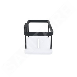 Nimco Kibo - Tablette, longueur 20 cm, plexiglas/noir Ki-14015-B-90