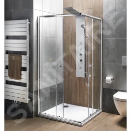 Aqualine Agga - Cabine de douche 90x90 cm, chrome/verre clair HLF909Y