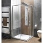 Aqualine Agga - Cabine de douche 90x90 cm, chrome/verre clair HLF909Y