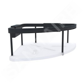 Nimco Kibo - Etagère, longueur 28 cm, plexiglas/noir Ki-14008-B-90