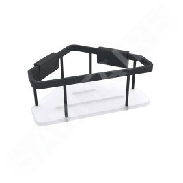 Nimco Kibo - Etagère, longueur 23 cm, plexiglas/noir Ki-14003-B-90