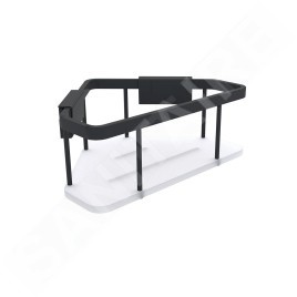 Nimco Kibo - Etagère, longueur 23 cm, plexiglas/noir Ki-14003-B-90