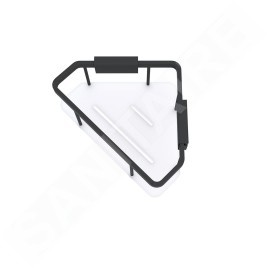 Nimco Kibo - Etagère, longueur 23 cm, plexiglas/noir Ki-14003-B-90