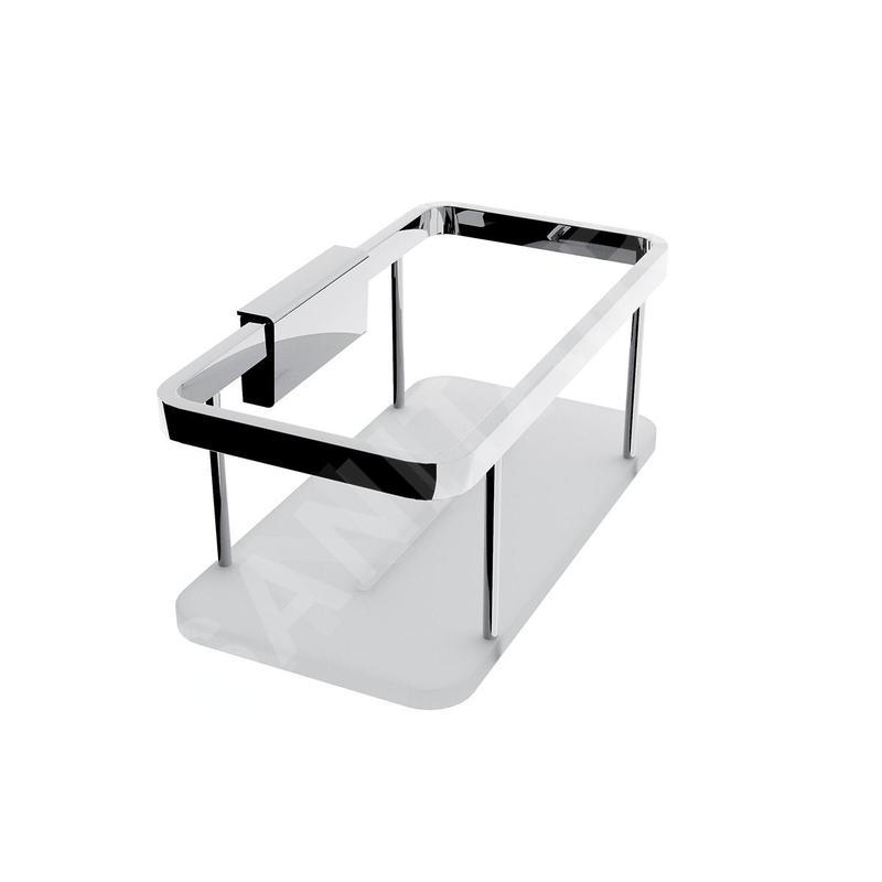 Nimco Kibo - Tablette, longueur 20 cm, plexiglas/chrome Ki 14015-B-26