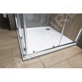 Aqualine Agga - Cabine de douche 90x90 cm, chrome/verre clair HLF909Y
