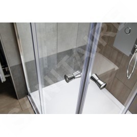 Aqualine Agga - Cabine de douche 90x90 cm, chrome/verre clair HLF909Y