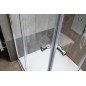Aqualine Agga - Cabine de douche 90x90 cm, chrome/verre clair HLF909Y