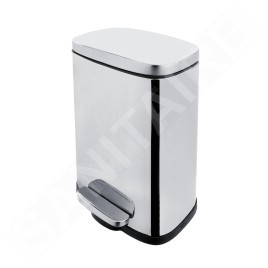 Nimco Poubelles - Poubelle 5 L, acier inoxydable KOS 8005-18