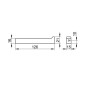 Keuco Edition 11 - Porte-papier toilette de rechange, noir mat 11163370000