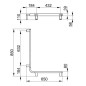 Keuco Axess - Barre de maintien 65x85 cm, d'angle, chrome 35011016801
