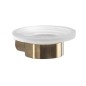 Sapho Gedy Pirenei - Porte-savon avec support, or mat/verre satiné PI1188