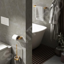 Sapho Gedy Pirenei - Porte-serviettes, longueur 350 mm, or mat PI213588