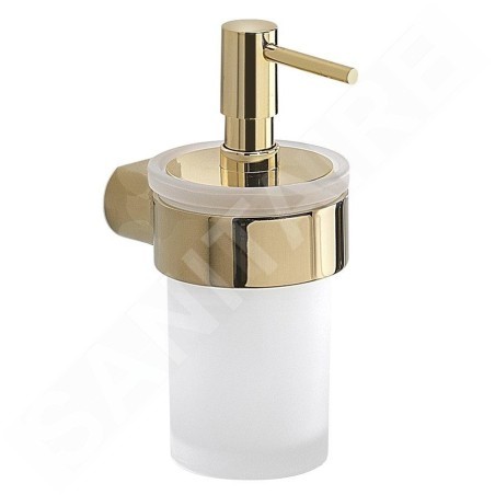 Sapho Gedy Pirenei - Distributeur de savon avec support, or/verre satiné PI8187