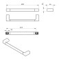 Sapho Gedy Pirenei - Porte-serviettes, longueur 450 mm, or mat PI214588