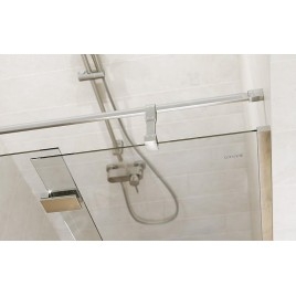 Cersanit Crea - Porte de douche 100x202 cm, gauche, chrome/verre clair S159-001
