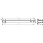 Hansgrohe Rainfinity - Étagère, longueur : 50 mm, doré 26844990