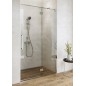 Cersanit Crea - Porte de douche 100x202 cm, droite, chrome/verre clair S159-002