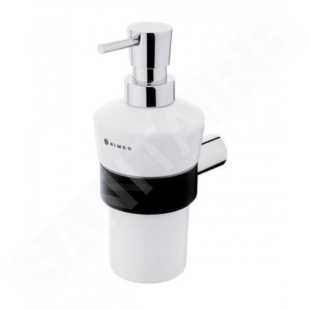 Nimco Nava - Distributeur de savon liquide avec support, chrome/noir mat NA 28031KU-T