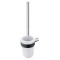 Nimco Nava - Brosse de toilette murale, avec support, chrome/noir mat NA 28094KU