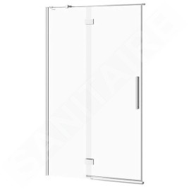 Cersanit Crea - Porte de douche 120x202 cm, gauche, chrome/verre clair S159-003