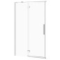 Cersanit Crea - Porte de douche 120x202 cm, gauche, chrome/verre clair S159-003