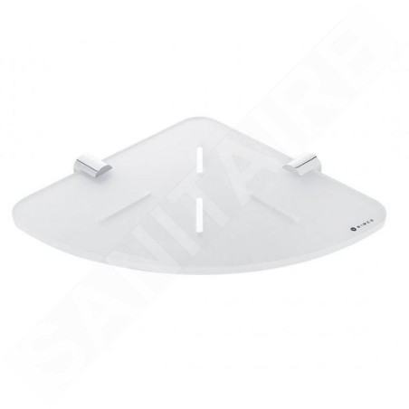 Nimco Bormo - Tablette d'angle, chrome/blanc mat BR X208-26