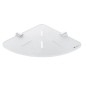 Nimco Bormo - Tablette d'angle, chrome/blanc mat BR X208-26
