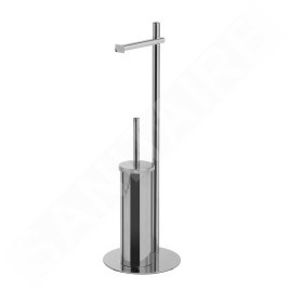 Sapho Accessoires de salle de bains Gedy - Porte papier-toilette et brosse WC, chrome 143213