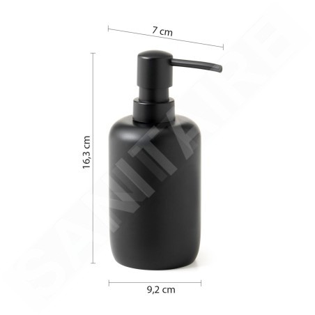 Sapho Gedy Brenda - Distributeur de savon à poser, noir BR8014