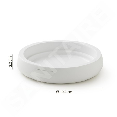 Sapho Gedy Kira - Porte-savon à poser, blanc mat KI1102