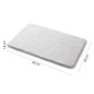 Sapho Accessoires de salle de bains Gedy - Tapis de salle de bains 50 x 80 cm, avec antidérapant, blanc 96FY508002