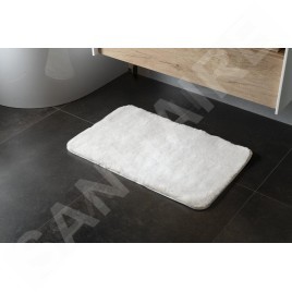 Sapho Accessoires de salle de bains Gedy - Tapis de salle de bains 50 x 80 cm, avec antidérapant, blanc 96FY508002