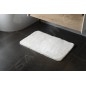 Sapho Accessoires de salle de bains Gedy - Tapis de salle de bains 50 x 80 cm, avec antidérapant, blanc 96FY508002