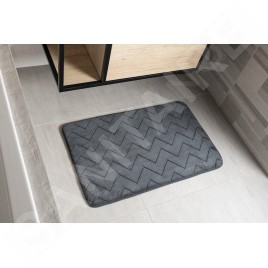Sapho Accessoires de salle de bains Gedy - Tapis de salle de bains 50 x 80 cm, avec antidérapant, anthracite 96MS508085