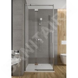 Cersanit Crea - Porte de douche 90x202 cm, gauche, chrome/verre clair S159-005
