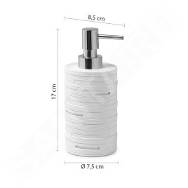 Sapho Gedy Helen - Distributeur de savon à poser, blanc HE8002