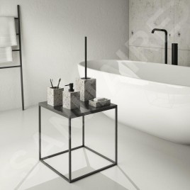 Sapho Gedy Zoe - Porte-brosse à dents et dentifrice à poser, blanc ZO9820