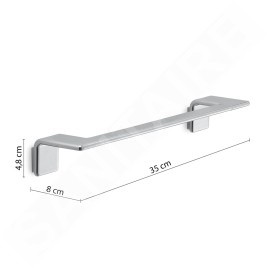 Sapho Gedy Il Giglio - Porte-serviettes, longueur 35 cm, chrome A9213513