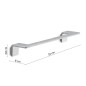 Sapho Gedy Il Giglio - Porte-serviettes, longueur 35 cm, chrome A9213513