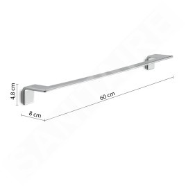 Sapho Gedy Il Giglio - Porte-serviettes, longueur 60 cm, chrome A9216013