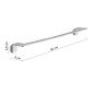 Sapho Gedy Il Giglio - Porte-serviettes, longueur 60 cm, chrome A9216013