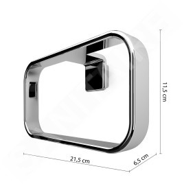 Sapho Gedy Il Giglio - Porte-serviettes, longueur 22 cm, chrome A97013