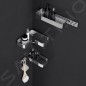 Sapho Gedy Il Giglio - Tablette de douche, longueur 26 cm, chromée A98313