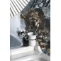 Sapho Gedi Nevis - Porte-brosse à dents et porte-dentifrice, céramique/chrome NV1013