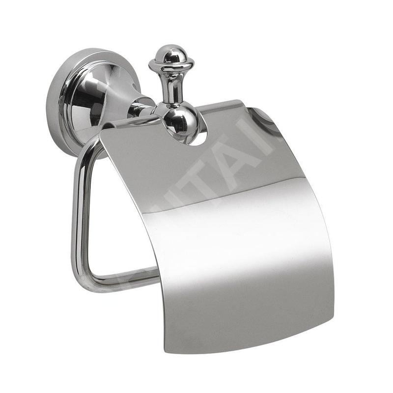 Sapho Gedi Nevis - Porte-papier de toilette avec couvercle, chrome NV2513