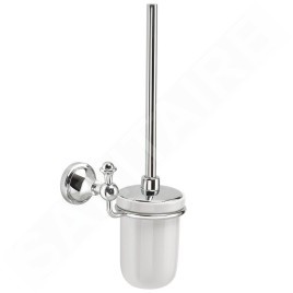 Sapho Gedi Nevis - Brosse WC avec support mural, céramique / chrome NV330313