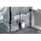 Sapho Gedi Nevis - Brosse WC avec support mural, céramique / chrome NV330313