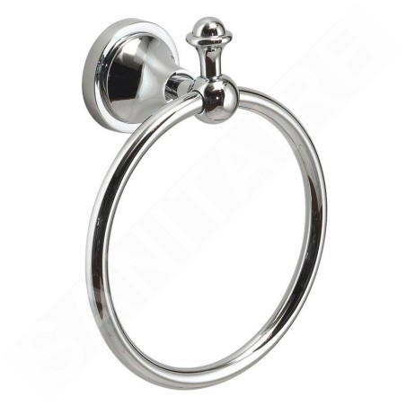 Sapho Gedi Nevis - Porte-serviettes, diamètre 18 cm, chrome NV7013